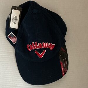 NWT Callaway Navy Cap with Red Embroidered Logo
